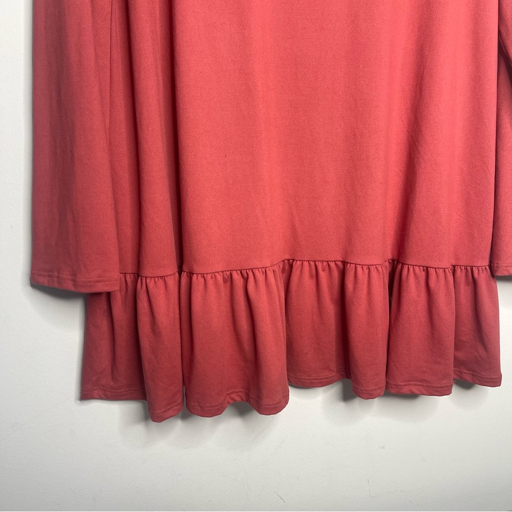Simlu Babydoll 3/4 Sleeve Crew Neck Top (Large) - Picture 3 of 6